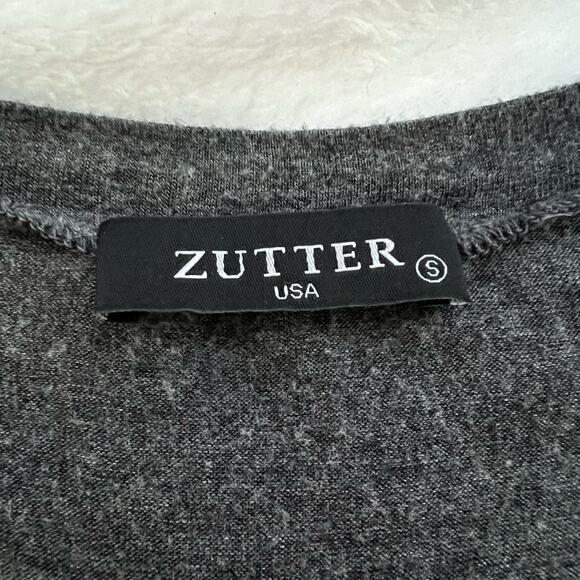 Zutter Gray Oversized Babes Support Babes Tank Top Size Small - Picture 4 of 6